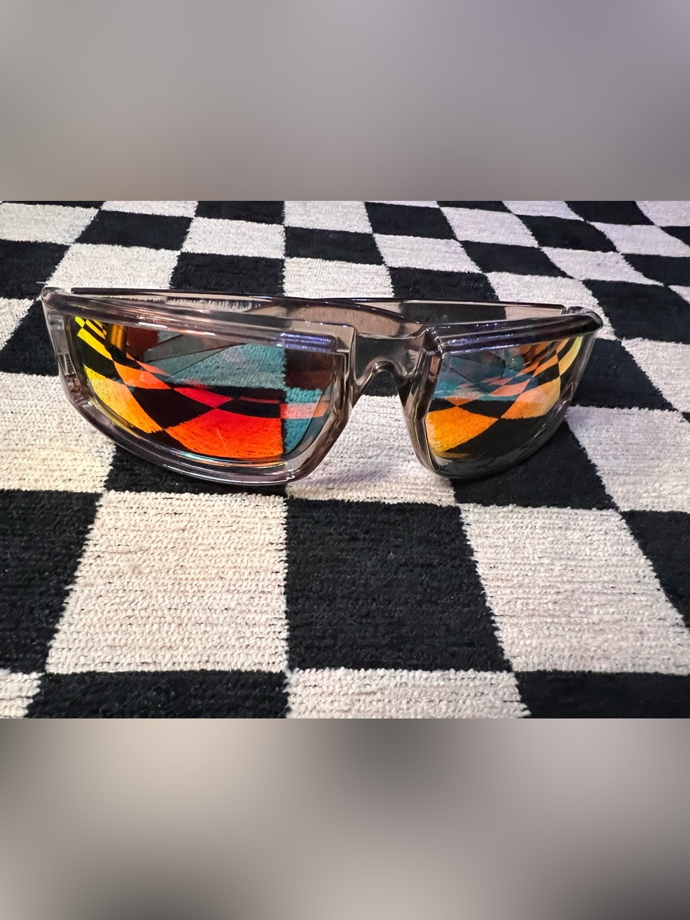 Smoky Gray Rectangle Sunglasses | Tinted Lenses | Y2K